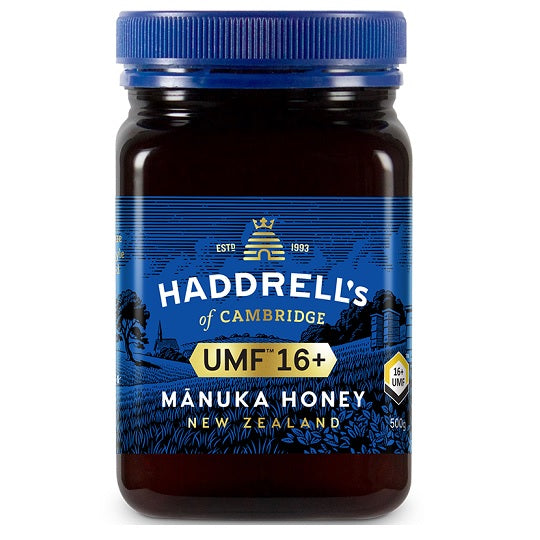 HADDRELLS Manuka Honey UMF 16+, MGO 658 mg/kg, 500g